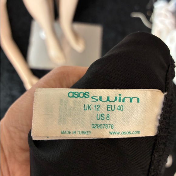 ASOS Black Swimwear with Fringe Detail - Picture 3 of 8